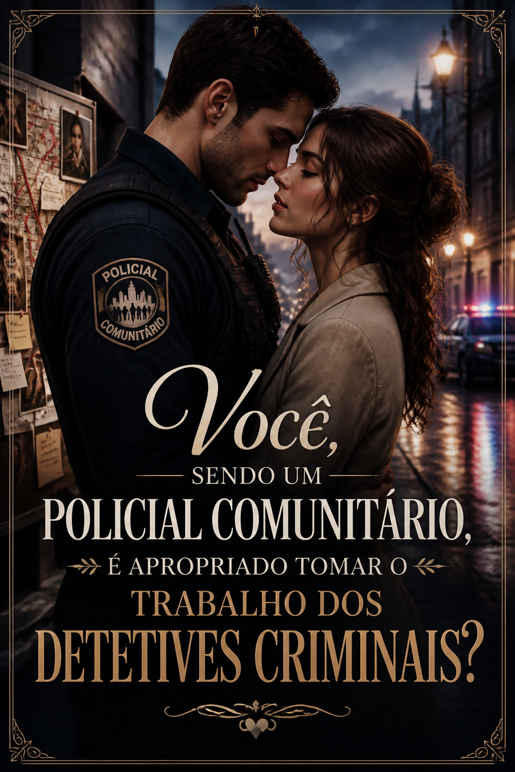 Você, sendo um policial comunitário, é apropriado tomar o trabalho dos detetives criminais?